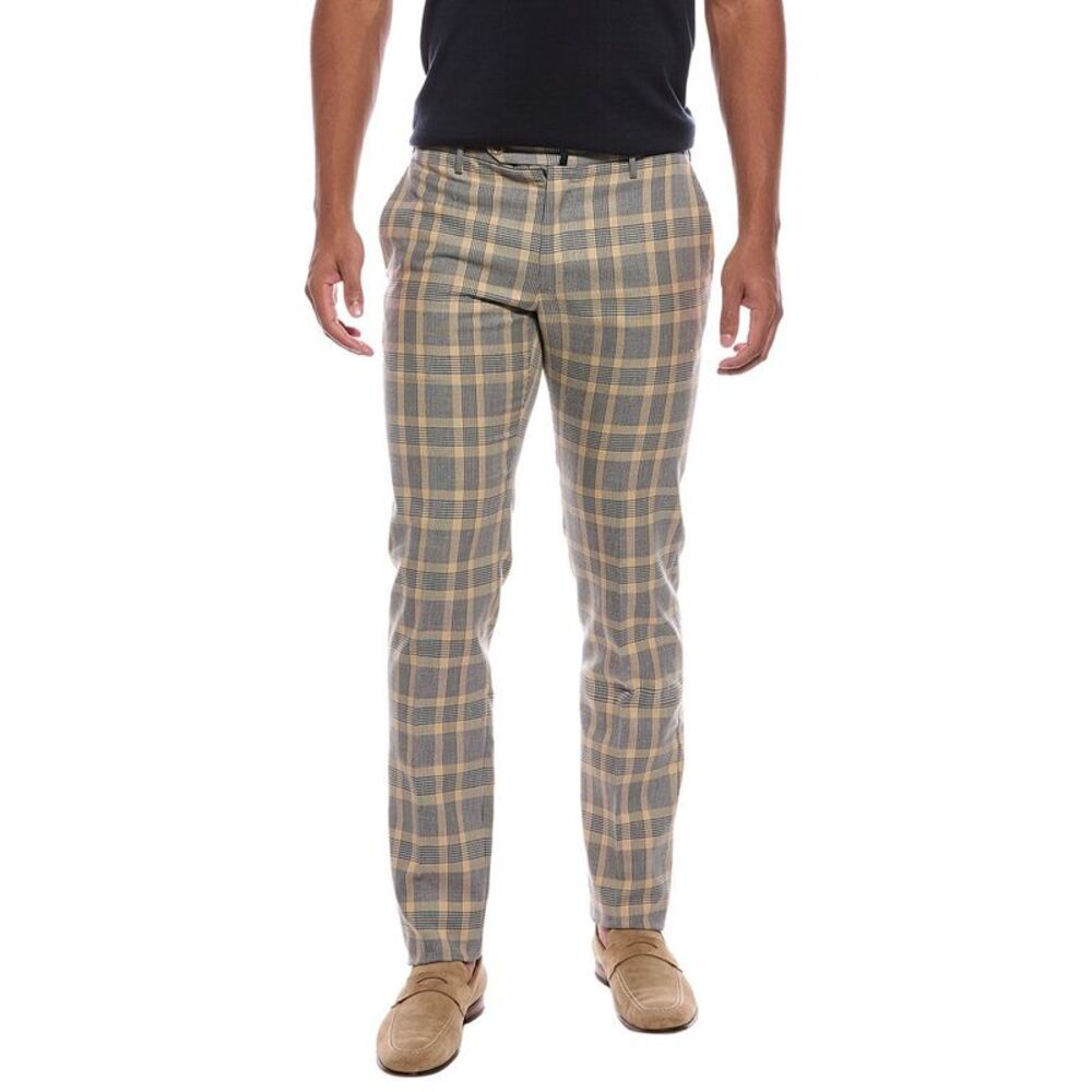 Slowear Mens  Incotex Linen-Blend Slim Trouser, Tan